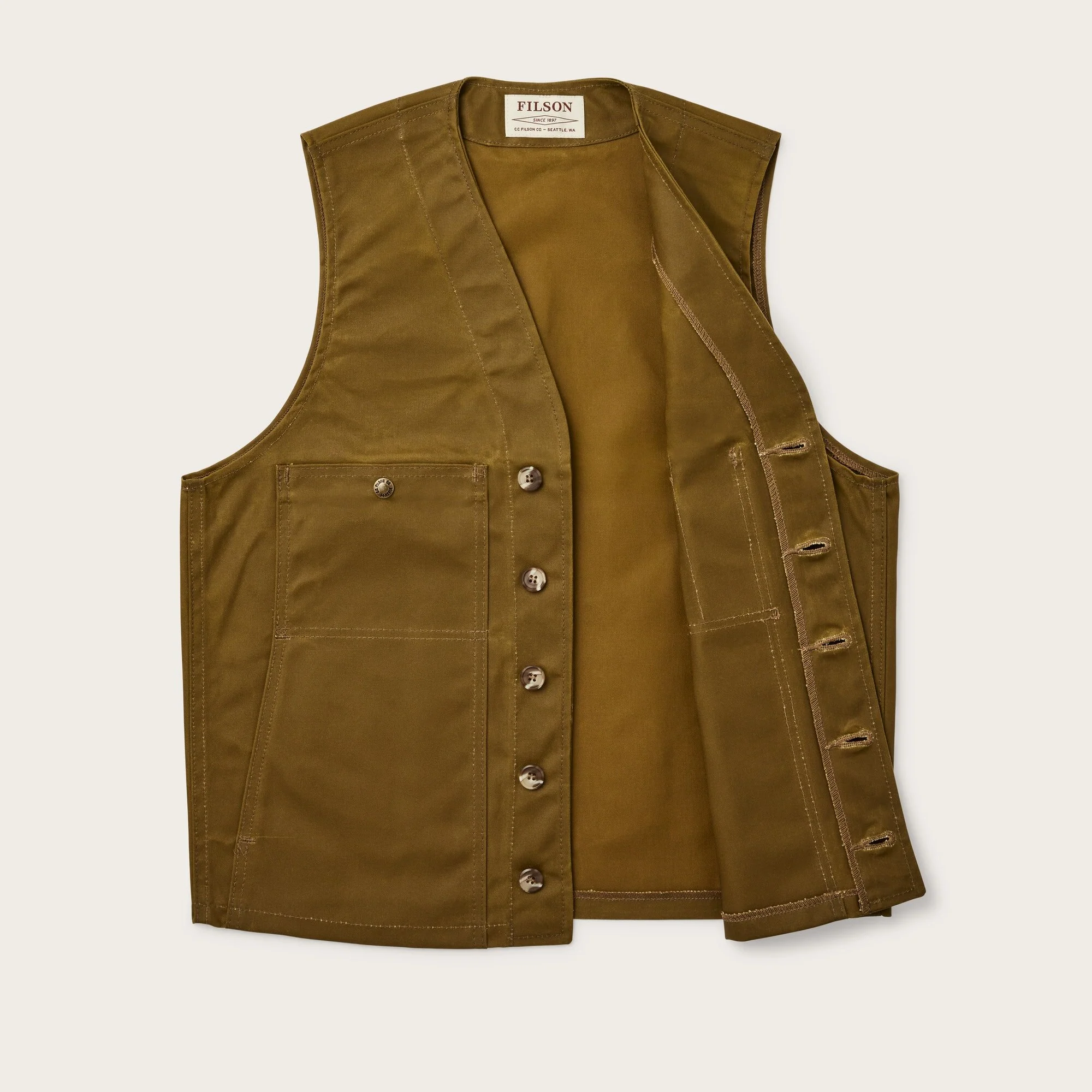 OIL TIN CLOTH VEST - Image 3